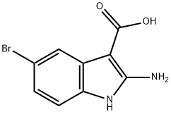 2-amino-5-bromo-1H-Indole-3-carboxylic acid Structure