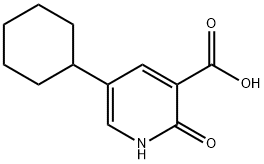 5-Cyclohexyl-2-oxo-1,2-dihydro-pyridine-3-carboxylic acid methyl ester Structure