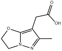 (6-Methyl-2,3-dihydro-pyrazolo[5,1-b]oxazol-7-yl)-acetic acid Structure