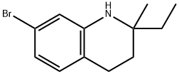 7-bromanyl-2-ethyl-2-methyl-3,4-dihydro-1H-quinoline Structure