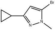 5-bromo-3-cyclopropyl-1-methyl-1H-pyrazole 구조식 이미지