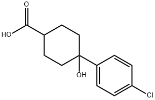 4-(4-chlorophenyl)-4-hydroxycyclohexanecarboxylic acid Structure