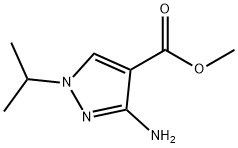 3-Amino-1-isopropyl-1H-pyrazole-4-carboxylic acid methyl ester 구조식 이미지