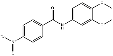 N-(3,4-Dimethoxyphenyl)-4-nitrobenzamide, 97% 구조식 이미지