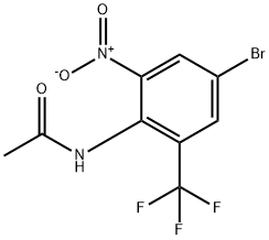 N-(4-bromo-2-nitro-6-(trifluoromethyl)phenyl)acetamide Structure