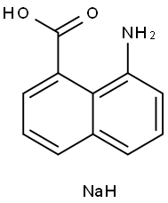 Sodium: 8-amino-naphthalene-1-carboxylate Structure