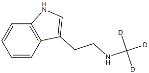 2-(1H-indol-3-yl)-N-(trideuteriomethyl)ethanamine 구조식 이미지