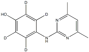 2,3,5,6-tetradeuterio-4-[(4,6-dimethylpyrimidin-2-yl)amino]phenol 구조식 이미지