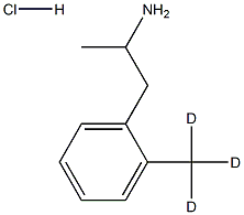 1-[2-(trideuteriomethyl)phenyl]propan-2-amine:hydrochloride Structure