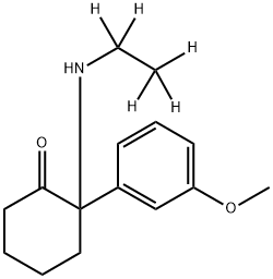 2-(3-methoxyphenyl)-2-(1,1,2,2,2-pentadeuterioethylamino)cyclohexan-1-one 구조식 이미지