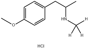 1-(4-methoxyphenyl)-N-(trideuteriomethyl)propan-2-amine:hydrochloride Structure