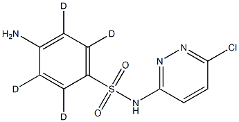 4-amino-N-(6-chloropyridazin-3-yl)-2,3,5,6-tetradeuteriobenzenesulfonamide 구조식 이미지