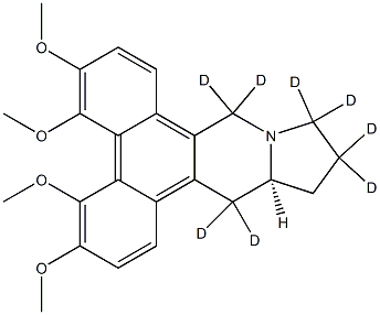 (13aS)-9,9,11,11,12,12,14,14-octadeuterio-3,4,5,6-tetramethoxy-13,13a-dihydrophenanthro[9,10-f]indolizine Structure