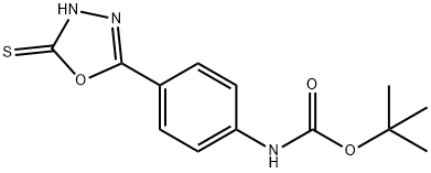 tert-butyl N-[4-(5-sulfanyl-1,3,4-oxadiazol-2-yl)phenyl]carbamate Structure