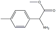 METHYL2-AMINO-2-(4-METHYLPHENYL)ACETATE Structure