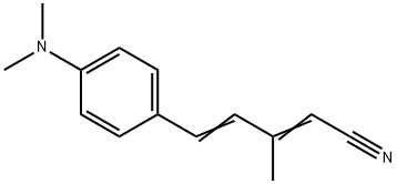5-(4-Dimethylamino-phenyl)-3-methyl-penta-2,4-dienenitrile 구조식 이미지