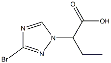 2-(3-Bromo-[1,2,4]triazol-1-yl)-butyric acid Structure