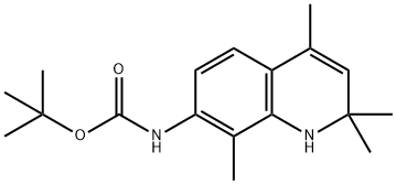 Carbamic acid, (1,2-dihydro-2,2,4,8-tetramethyl-7-quinolinyl)-, 1,1-dimethylethyl ester (9CI) Structure