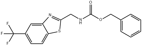 (5-Trifluoromethyl-benzothiazol-2-ylmethyl)-carbamic acid benzyl ester Structure