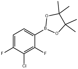 3-Chloro-2,4-difluorophenylboronic acid pinacol ester Structure