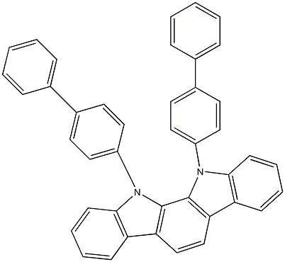 11,12-Di([1,1'-biphenyl]-4-yl)-11,12-dihydroindolo[2,3-a]carbazole Structure
