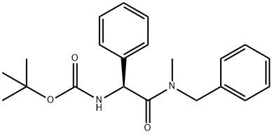 (S)-tert-butyl (2-(benzyl(methyl)amino)-2-oxo-1-phenylethyl)carbamate Structure