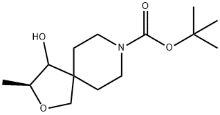 (3S)-tert-butyl 4-hydroxy-3-methyl-2-oxa-8-azaspiro[4.5]decane-8-carboxylate 구조식 이미지