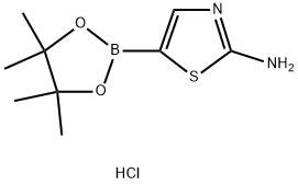 2-Aminothiazole-5-boronic acid pinacol ester.HCl 구조식 이미지