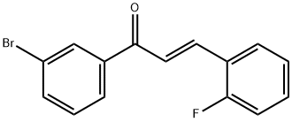 (2E)-1-(3-bromophenyl)-3-(2-fluorophenyl)prop-2-en-1-one Structure