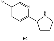 5-BROMO-2-(PYRROLIDIN-2-YL)PYRIDINE DIHYDROCHLORIDE Structure