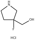 (3-Fluoropyrrolidin-3-Yl)Methanol Hydrochloride 구조식 이미지