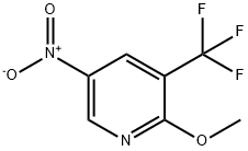 2-Methoxy-5-nitro-3-(trifluoromethyl)pyridine 구조식 이미지