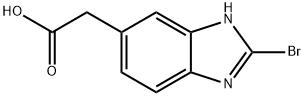 (2-Bromo-1H-benzoimidazol-5-yl)-acetic acid 구조식 이미지