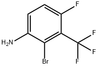 2-bromo-4-fluoro-3-(trifluoromethyl)aniline 구조식 이미지