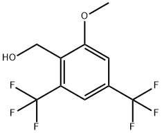 2,4-Bis(trifluoromethyl)-6-methoxybenzyl alcohol Structure