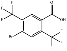 4-Bromo-2,5-bis(trifluoromethyl)benzoic acid Structure