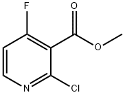 METHYL 2-CHLORO-4-FLUOROPYRIDINE-3-CARBOXYLATE 구조식 이미지
