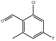 2-Chloro-4-fluoro-6-methylbenzaldehyde 구조식 이미지