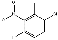 2-CHLORO-5-FLUORO-6-NITRO-TOLUENE 구조식 이미지