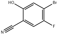 4-BROMO-5-FLUORO-2-HYDROXYBENZONITRILE Structure