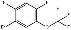 1-Bromo-2,4-difluoro-5-trifluoromethoxy-benzene 구조식 이미지