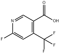 6-Fluoro-4-trifluoromethyl-nicotinic acid Structure