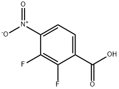 2,3-Difluoro-4-nitro-benzoic acid Structure