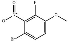 1-bromo-3-fluoro-4-methoxy-2-nitrobenzene 구조식 이미지