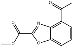 methyl 4-acetyl-1,3-benzoxazole-2-carboxylate Structure