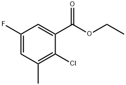 Ethyl 2-chloro-5-fluoro-3-methylbenzoate 구조식 이미지