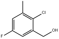 2-Chloro-5-fluoro-3-methylbenzyl alcohol 구조식 이미지