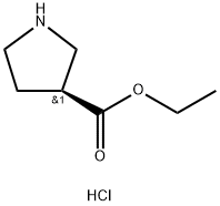 (S)-ETHYL PYRROLIDINE-3-CARBOXYLATE HCL Structure