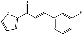 (2E)-3-(3-fluorophenyl)-1-(furan-2-yl)prop-2-en-1-one 구조식 이미지