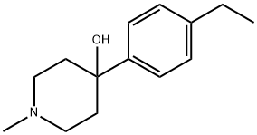 4-(4-ETHYLPHENYL)-1-METHYLPIPERIDIN-4-OL Structure